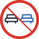 forbidden, overtaking, sign, traffic, transport