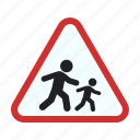 children, crossing, education, road, school, sign, warning