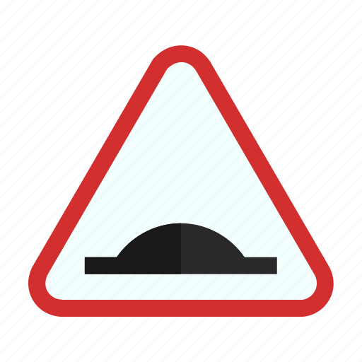 Ahead, bump, road, sign, speed, travel, warning icon - Download on Iconfinder