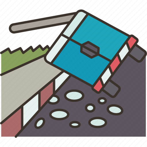 Spilling, load, highway, accident, dangerous icon - Download on Iconfinder