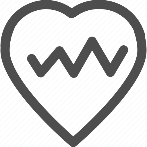 Cardio, healthcare, healthy, heart, heartbeat, medical, shape icon - Download on Iconfinder