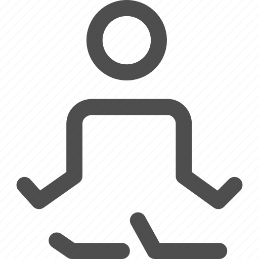 Exercise, lotus, meditation, poses, position, relaxing, yoga icon - Download on Iconfinder