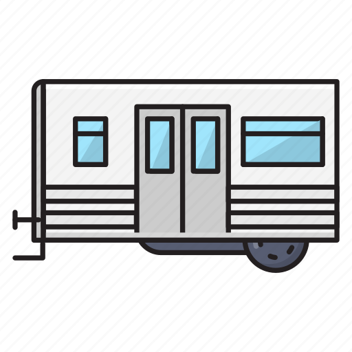 Vehicle, trailer, caravan, truck, transport icon - Download on Iconfinder