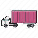 transport, truck, shipping, cargo, container