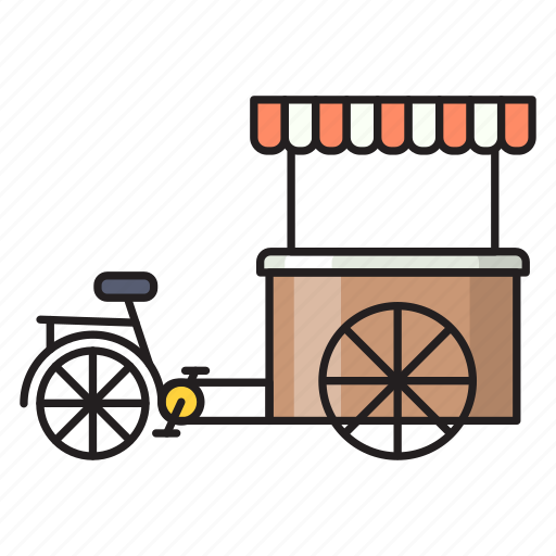 Transport, stall, rickshaw, cycle, bike icon - Download on Iconfinder