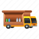 food delivery, food van, food vehicle, food truck, transport 