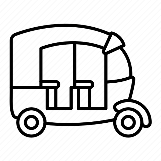 Rickshaw, auto, buggy, tuk tuk, tuc tuc, transporter icon - Download on Iconfinder