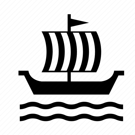 Boat, galley, ship, transport, transportation, travel, viking icon - Download on Iconfinder