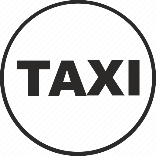 Car, label, round, sign, taxi, transport icon - Download on Iconfinder