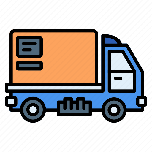 Truck, delivery, courier, shipping, service, business, transport icon - Download on Iconfinder