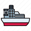 ferry, ship, ocean, boat, sea, water, transport, nautical, vessel