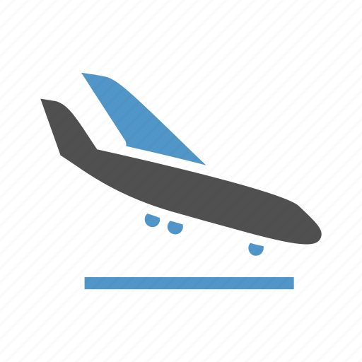 Airbus, airliner, airplane, flight down, landing, passenger transport, plane icon - Download on Iconfinder