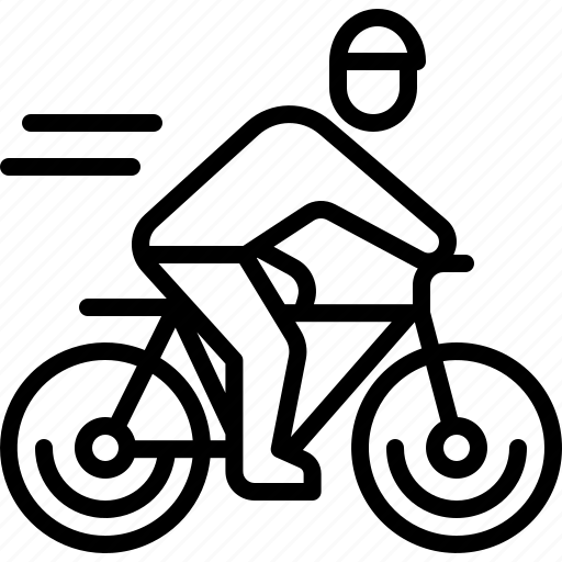Cycling, cyclist, bicycle, rider, biking, two wheeler, pedal cycle icon - Download on Iconfinder