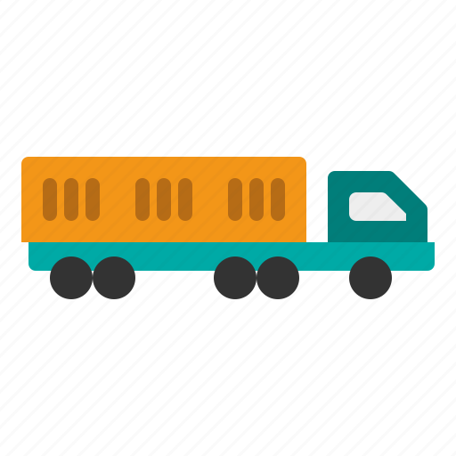Trailer, truck, shipping, logistic, transport, transportation icon - Download on Iconfinder