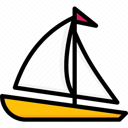 Boat, colour, sail, transport, ultra icon - Download on Iconfinder