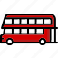 bus, colour, decker, double, transport, ultra 