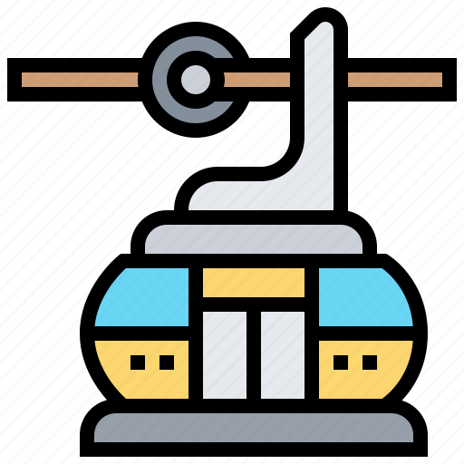 Cable, car, hiking, mountain, transport icon - Download on Iconfinder