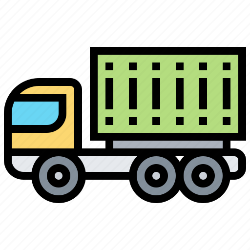 Cargo, container, logistic, shipping, truck icon - Download on Iconfinder