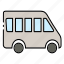 automobile, bus, car, transport 