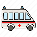 ambulance car, automobile, car, transport