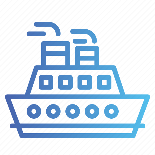 Boat, cruiser, ferry, ship icon - Download on Iconfinder