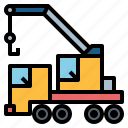 crane, machanick, transport, truck