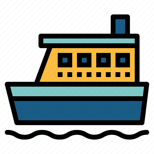 Boat, ferry, ocean, ship icon - Download on Iconfinder