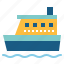 boat, ferry, ocean, ship 