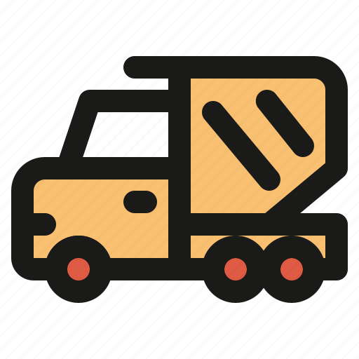 Dump truck, truck, construction icon - Download on Iconfinder