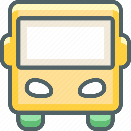 Bus, autobus, public, school, transport, transportation, vehicle icon - Download on Iconfinder