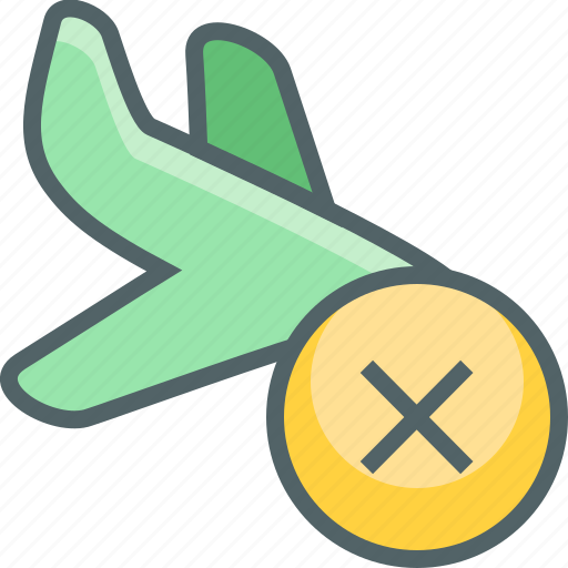 Land, plane, remove, airplane, cancle, flight, travel icon - Download on Iconfinder