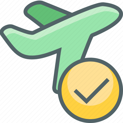 Check, off, plane, take, accept, mark, success icon - Download on Iconfinder