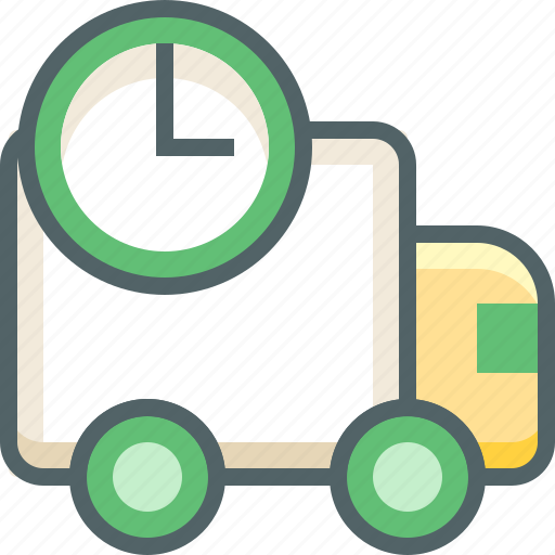 Timer, van, alarm, clock, delivery, shipping, time icon - Download on Iconfinder