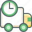 timer, van, alarm, clock, delivery, shipping, time 