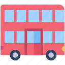 bus, decker, double, public, transport, transportation, vehicle