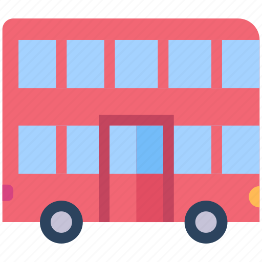 Bus, decker, double, public, transport, transportation, vehicle icon - Download on Iconfinder