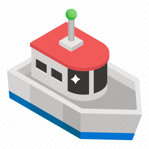 Boat, cruise ship, delivery ship, freight container, logistics, water cargo icon - Download on Iconfinder