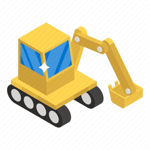Backhoe, construction crane, digger, excavator, heavy machinery, industrial crane icon - Download on Iconfinder