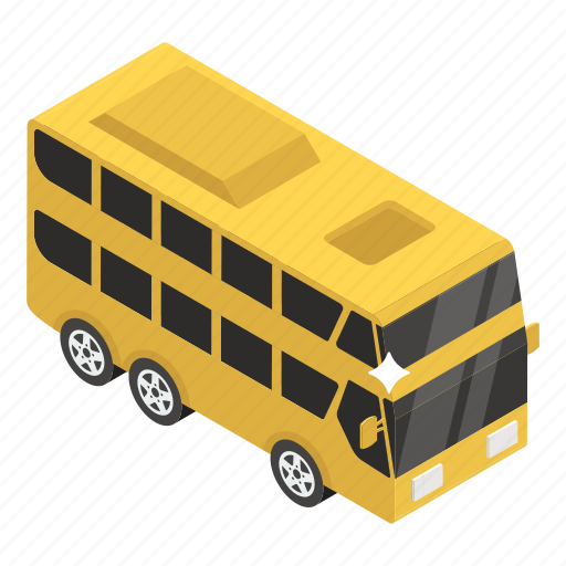 Autobus, charabanc, coach, double decker, motorbus, omnibus, public transport icon - Download on Iconfinder