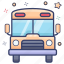 autobus, charabanc, motorbus, motorcoach, omnibus, school bus, school transport 