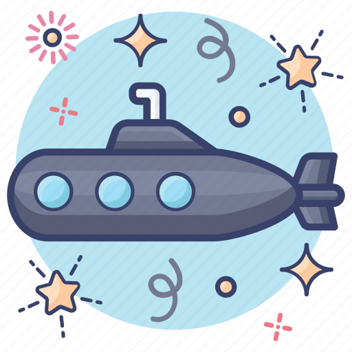 Submarine, transport, transportation, underwater transport, watercraft icon - Download on Iconfinder