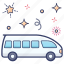 delivery van, minibus, transport, van, vehicle 