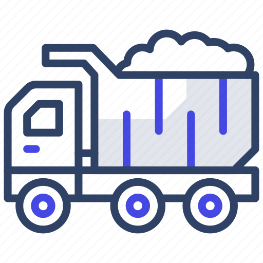 Dump truck, delivery truck, garbage delivery, delivery vehicle, trash delivery icon - Download on Iconfinder