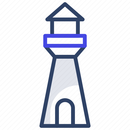 Lighthouse, watchtower, beacon, sea tower, building icon - Download on Iconfinder