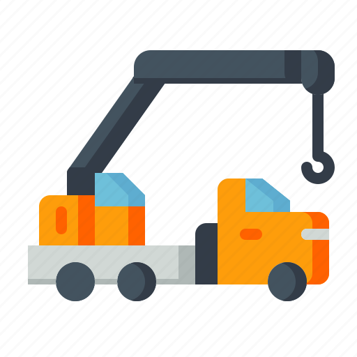 Crane, transport, transportation, vehicle, truck, contruction icon - Download on Iconfinder