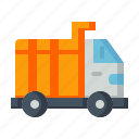 truck, transport, transportation, dump truck, van, vehicle