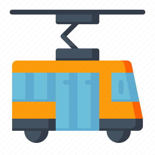 Tram, transport, transportation, train, automobile, travel icon - Download on Iconfinder