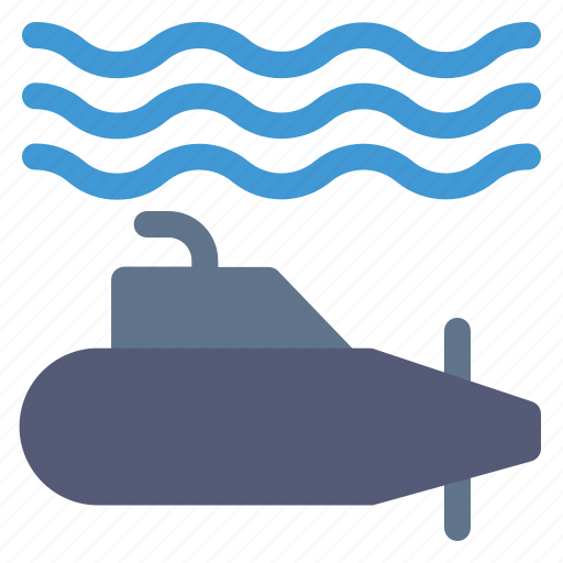 Submarine, military, transport, sea, navy icon - Download on Iconfinder