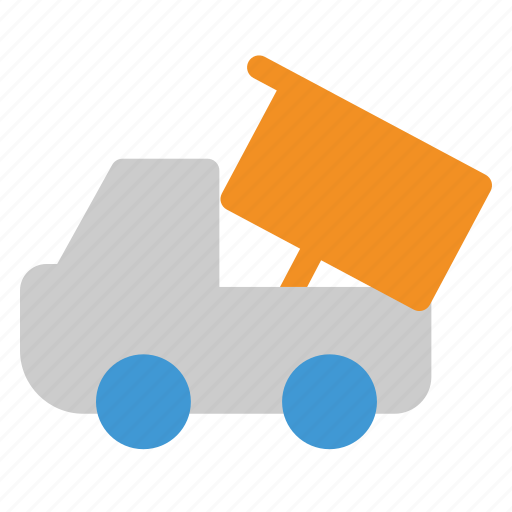 Unloading, trailer, transportation, vehicle, truck icon - Download on Iconfinder