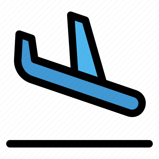 Landing, airplane, aircraft, plane, arrivals icon - Download on Iconfinder